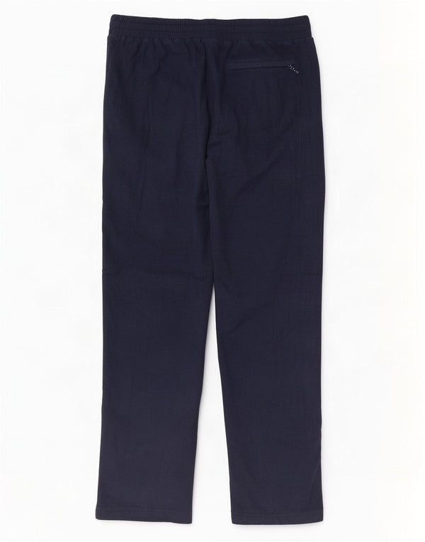 Calça esportiva masculina de lã Marks & Spencer grande poliéster azul marinho