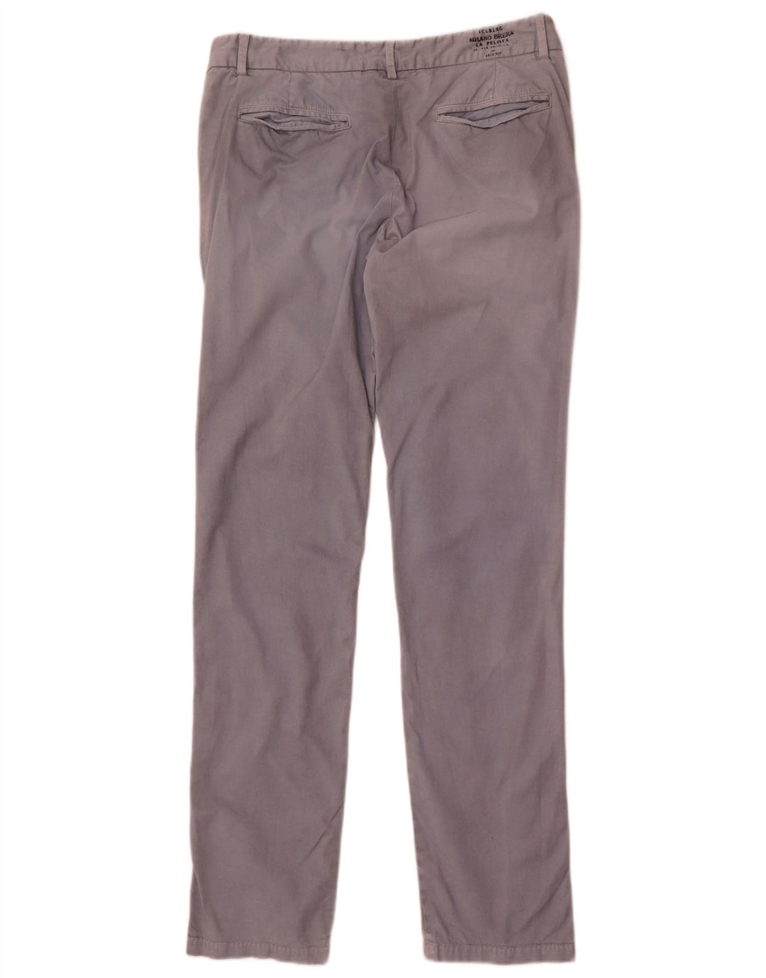Calça Chino Masculina Slim Iceberg IT 48 Médio W32 L34 Algodão Cinza