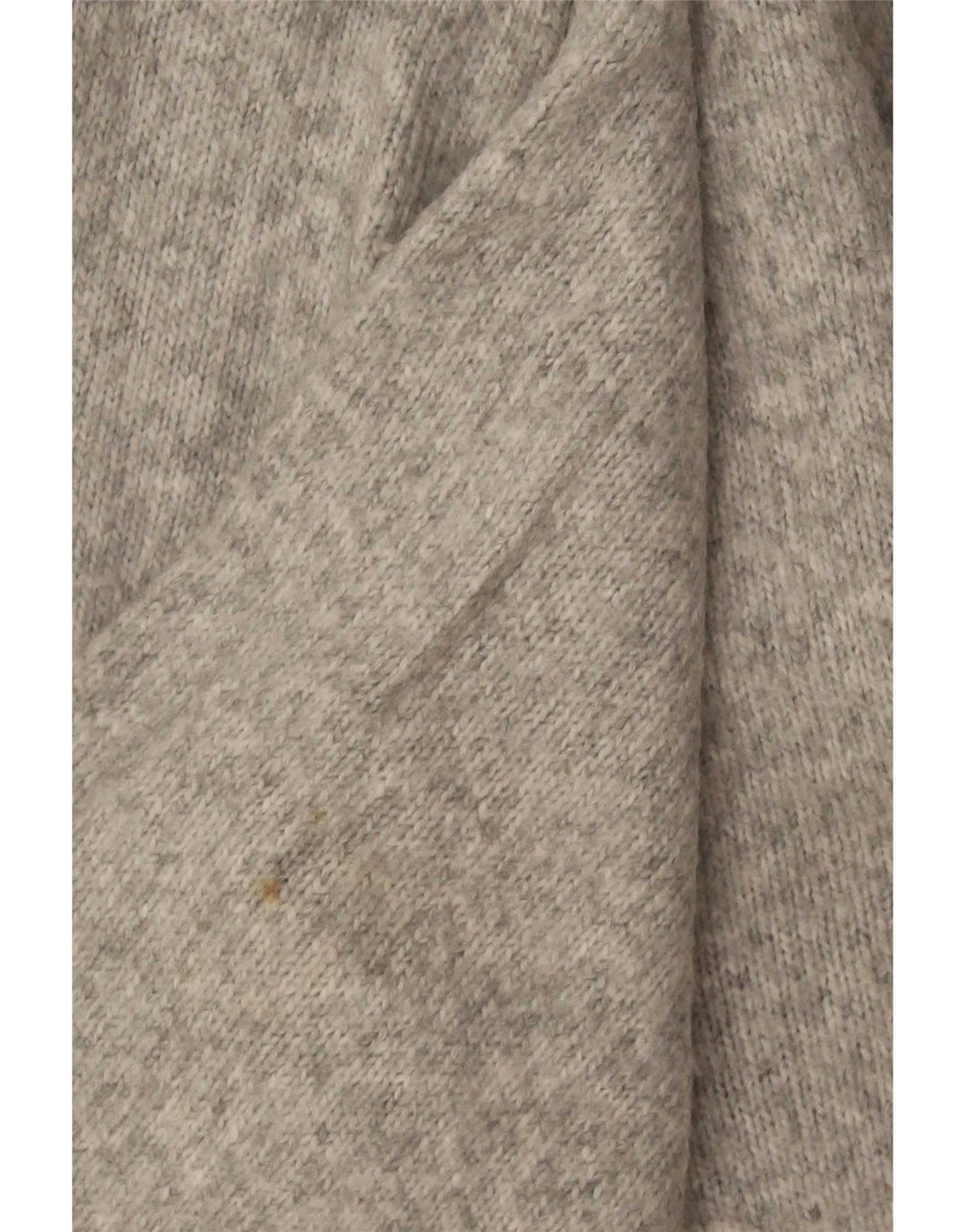 Suéter masculino Zara com decote em V pequeno acrílico cinza