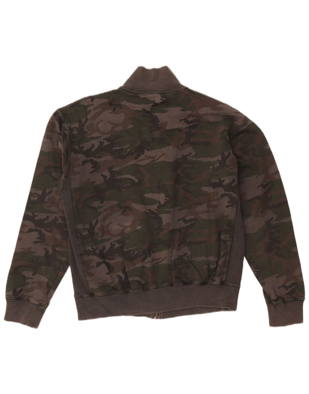 Jaqueta feminina de treino QUIKSILVER Reino Unido 16 grande camuflagem cáqui