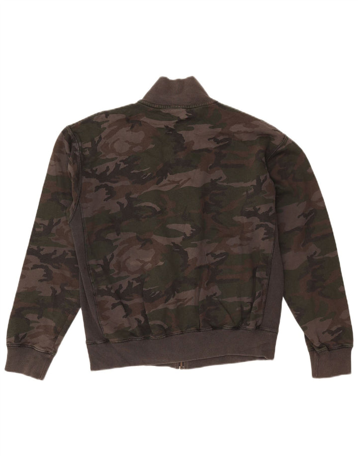 Jaqueta feminina de treino QUIKSILVER Reino Unido 16 grande camuflagem cáqui
