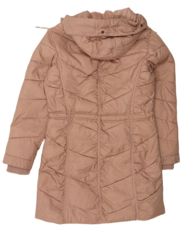Jaqueta acolchoada com capuz feminina Kangaroos UK 12 poliacrílico rosa médio
