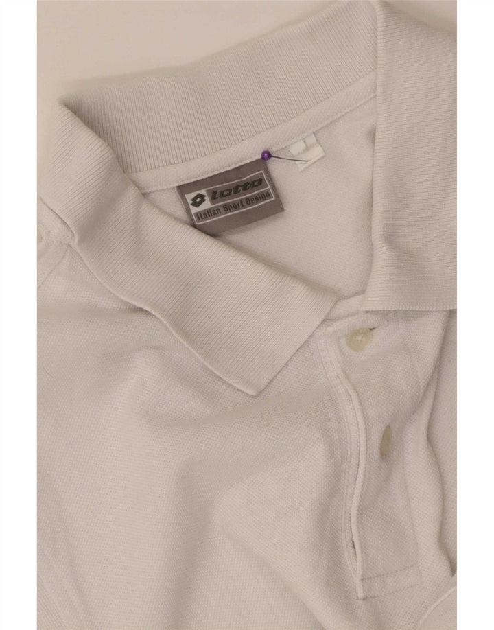 Camisa polo masculina Lotto grande branca
