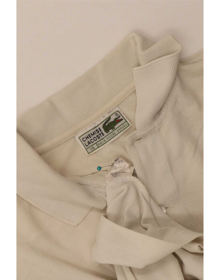 Polo Lacoste Menino 15-16 Anos Algodão Bege