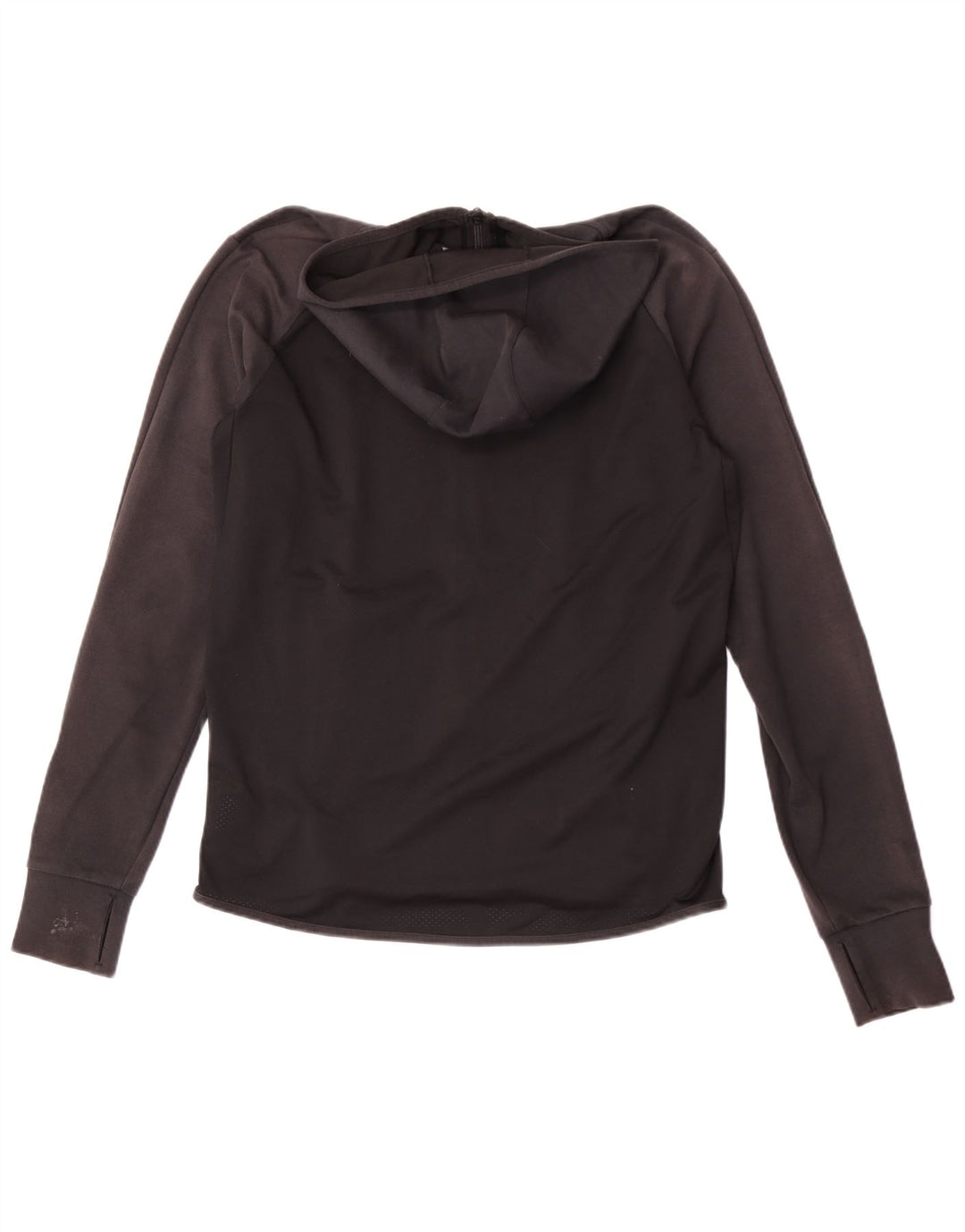 Adidas masculino zip moletom com capuz médio algodão preto