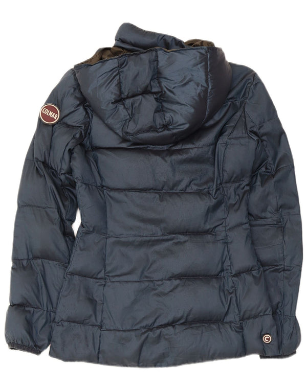 Colmar Womens Hooded Padded Jacket EU 38 Small Navy Blue