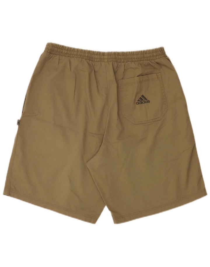 Shorts de natação masculinos ADIDAS grande poliéster cáqui