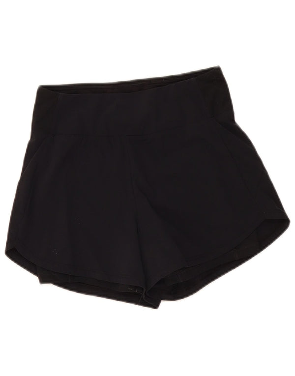 Shorts esportivos femininos Nike Dri Fit UK 4 XS preto nylon esportivo