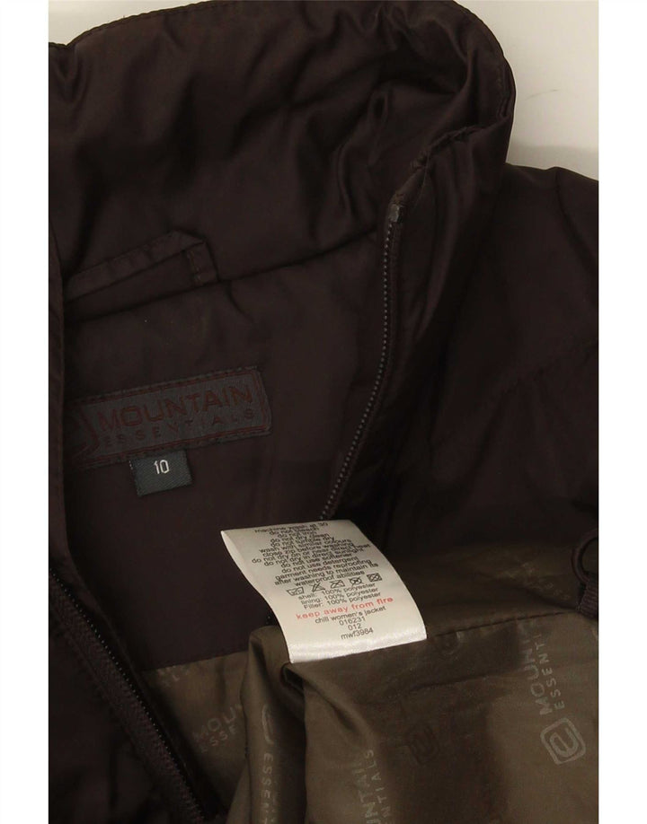 Jaqueta acolchoada grande feminina Mountain Essentials Reino Unido 10 pequena marrom