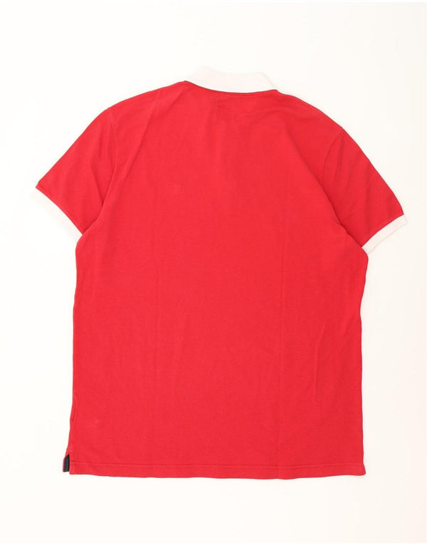 Camisa polo masculina Slim Fit Henry Cottons 3XL de algodão vermelho