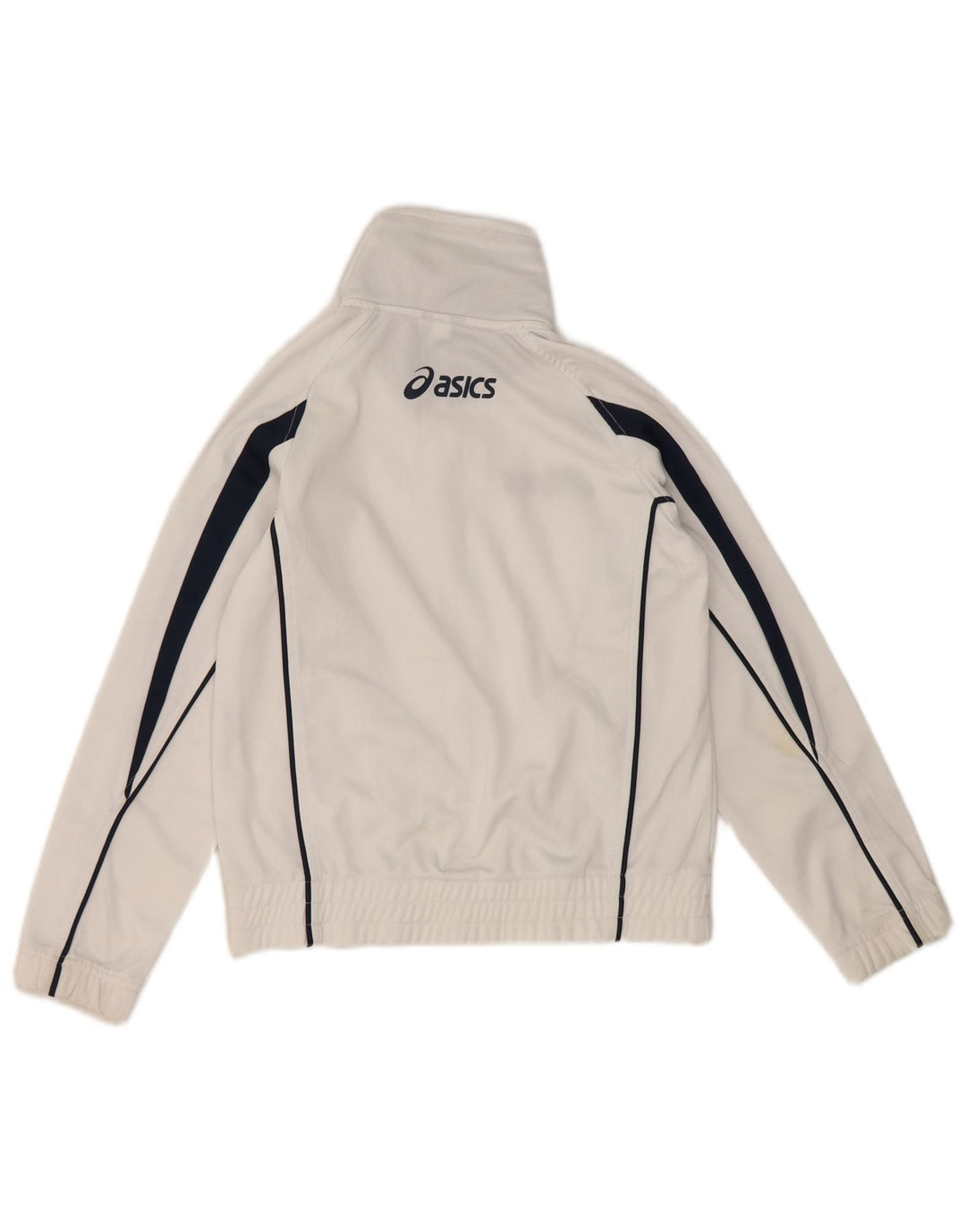 Jaqueta Asics Boys Graphic Tracksuit Top 7-8 Anos Branco Colorblock