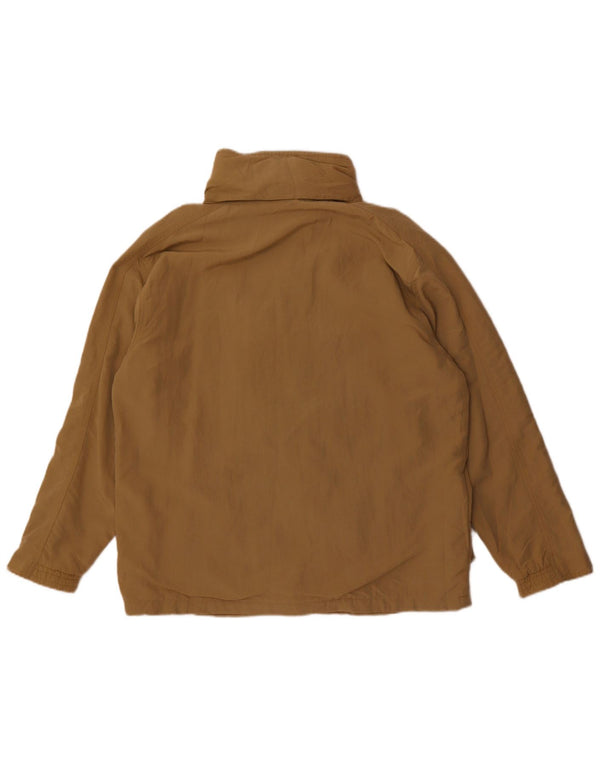 Jaqueta corta-vento masculina Diadora Zip Loose Fit Reino Unido 36 Pequeno Bege