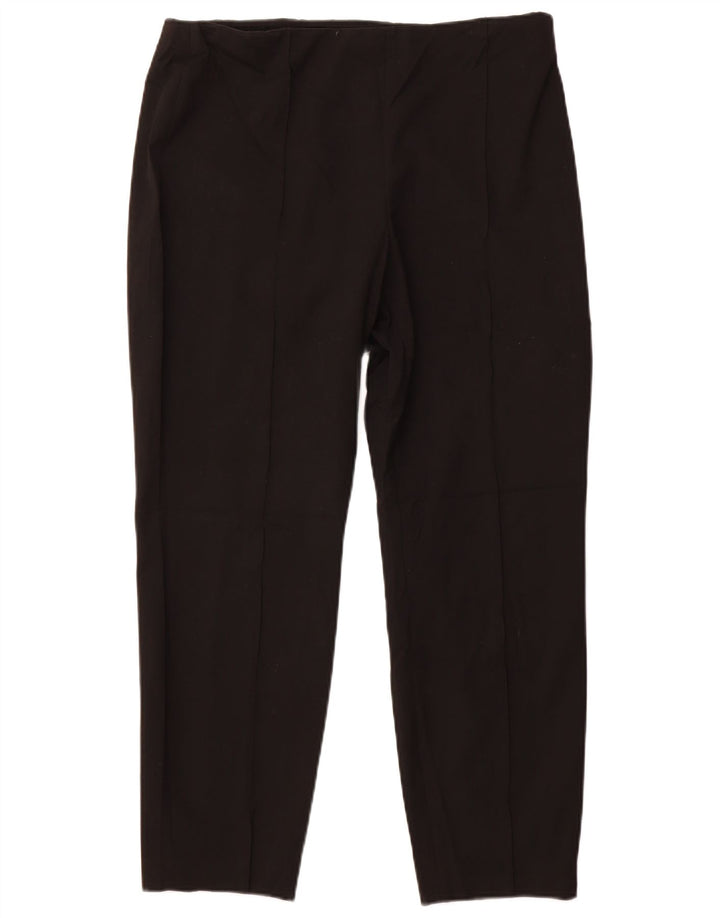 Calça casual feminina CALVIN KLEIN US 14 XL W34 L27 poliéster preto