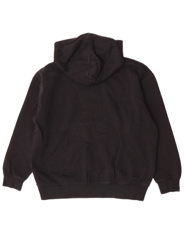 Jumper com capuz Nike feminino oversized UK 10 pequeno algodão preto