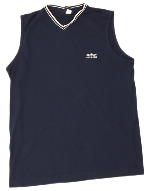 Umbro Colete Masculino Top Grande Poliéster Azul Marinho