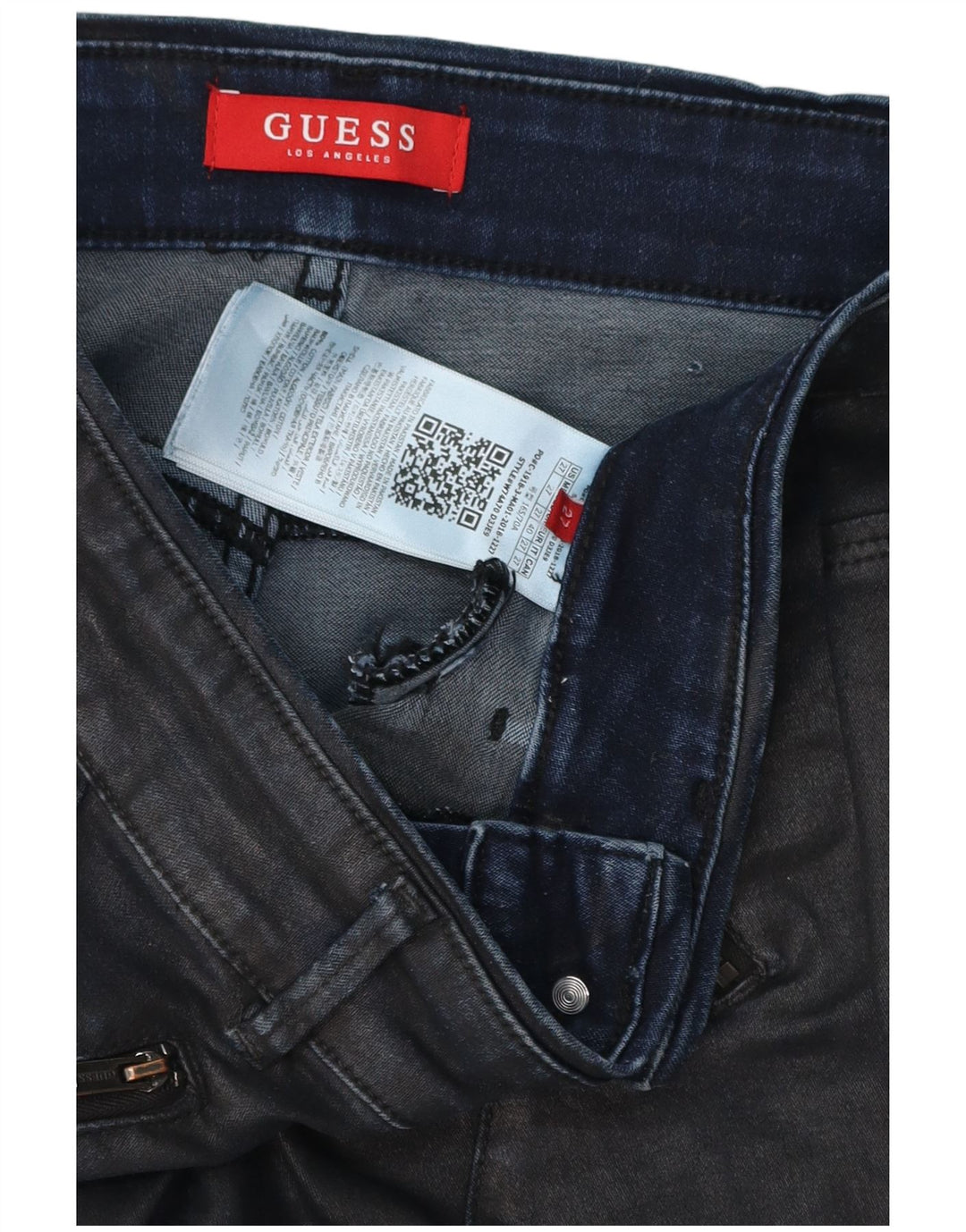 Guess Jeans Slim Feminino W27 L32 Azul Marinho Algodão