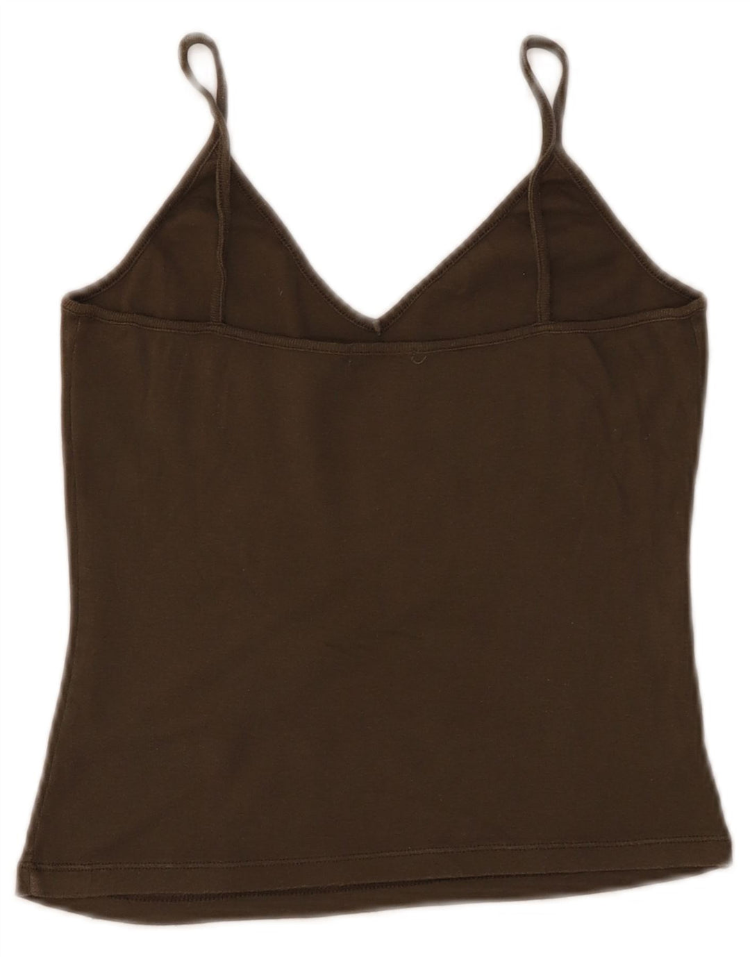Top feminino BENETTON Crop Cami UK 4 XS Caqui