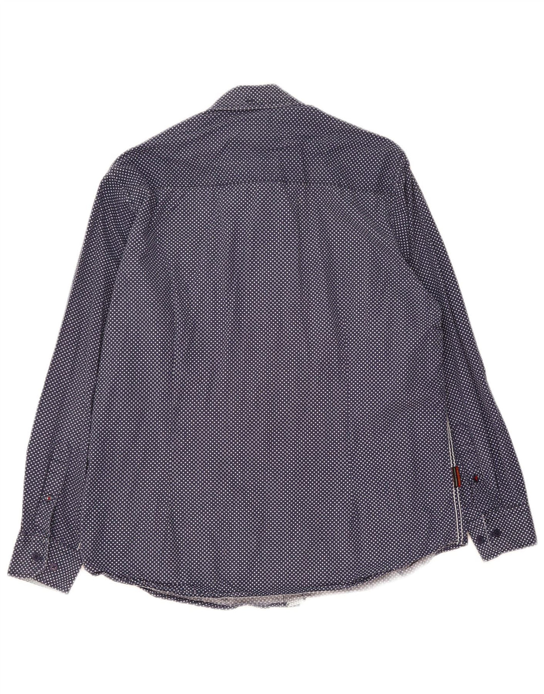Camisa masculina JOE BROWNS algodão manchado azul médio