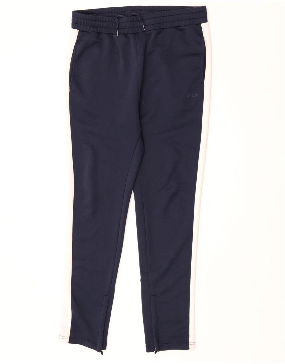 Calça de treino masculina Fila médio azul marinho colorblock poliéster