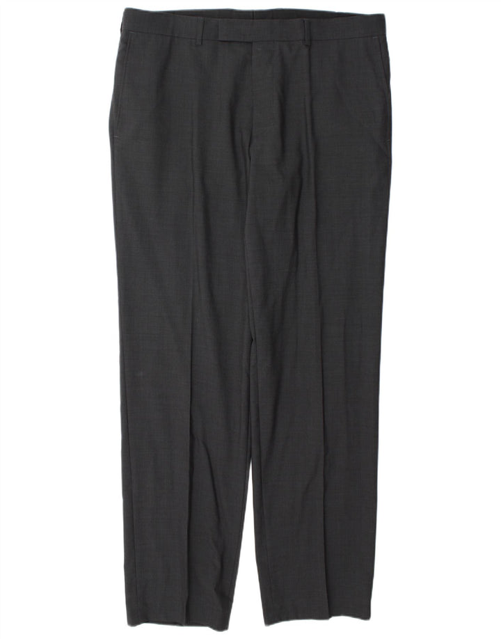 Calça masculina Hugo Boss Straight Suit W38 L34 cinza