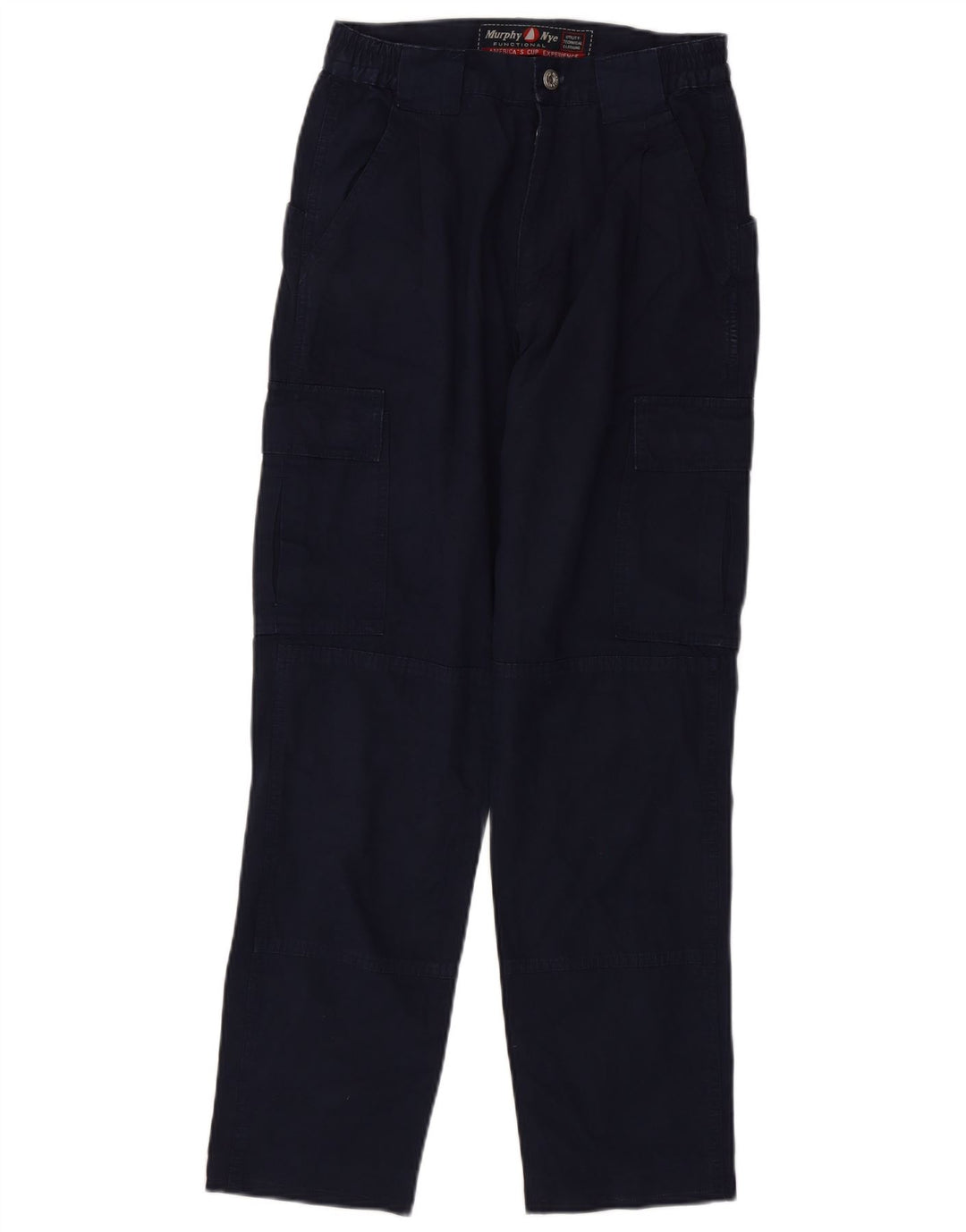 Calça cargo reta masculina Murphy & Nye W29 L29 algodão azul marinho