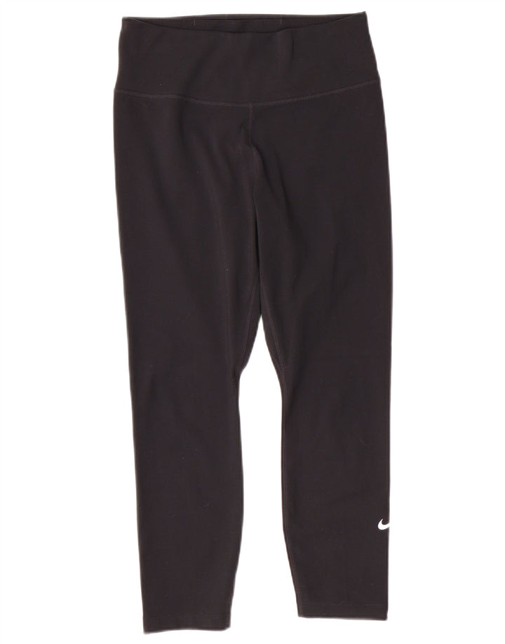 Leggings Nike Dri Fit Capri UK 8 Pequeno Poliéster Preto