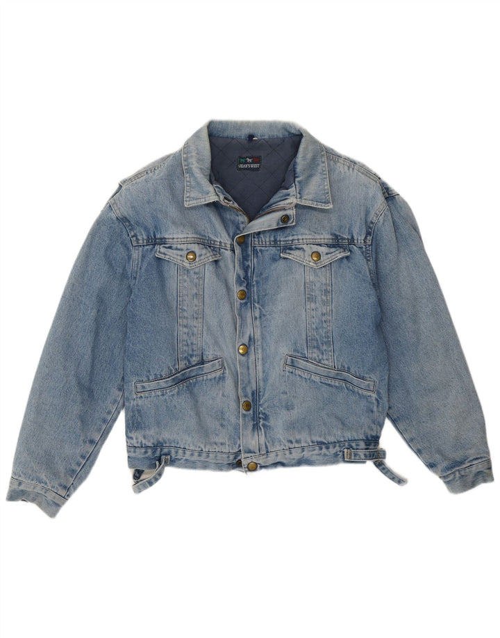 Jaqueta jeans masculina Jean's West Reino Unido 38 azul médio