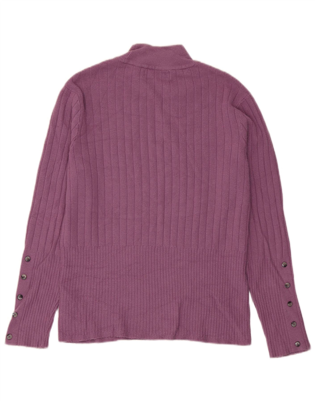 Suéter feminino Marks & Spencer com gola tartaruga Reino Unido 12 médio roxo