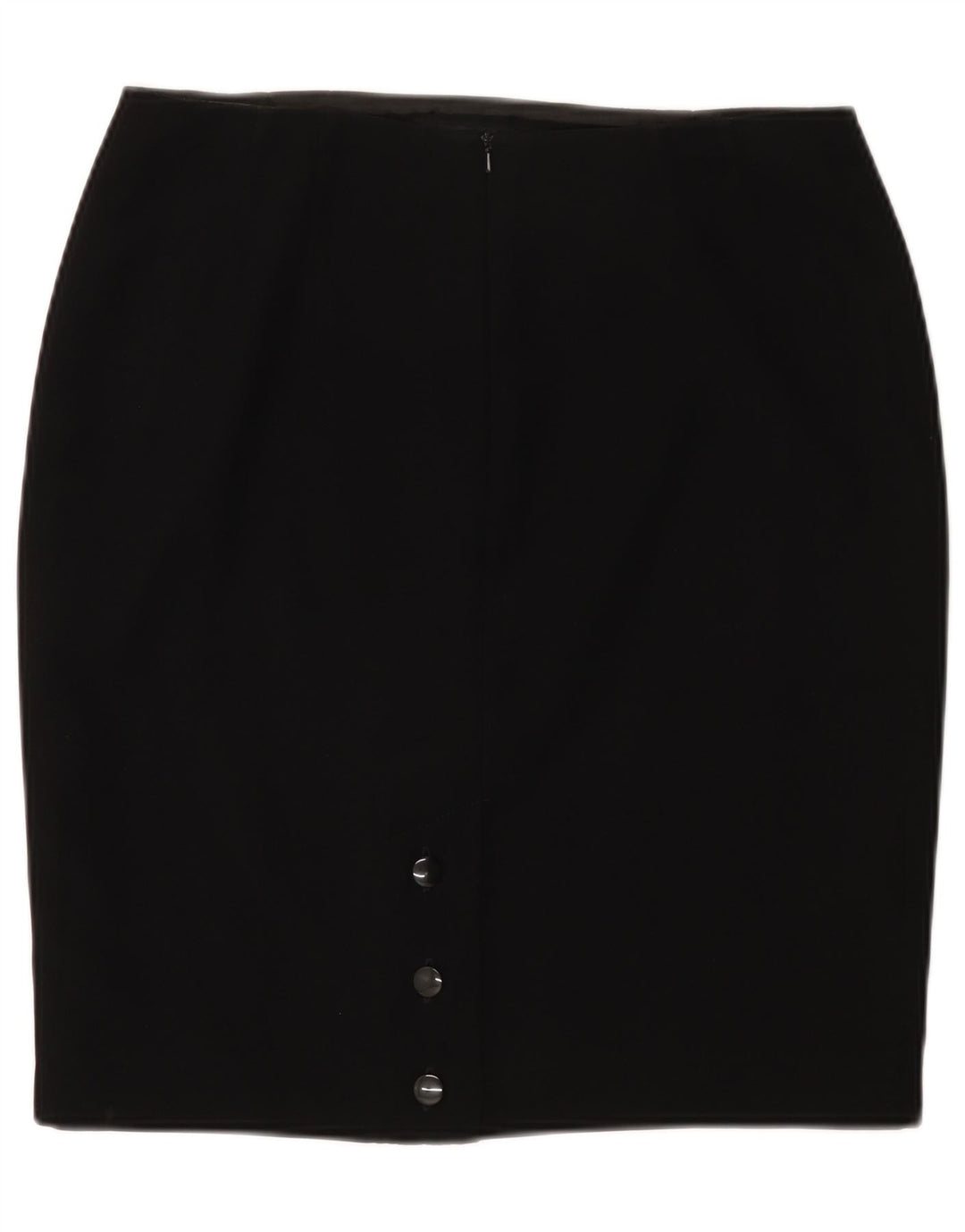 Saia lápis feminina Minuet UK 14 grande W32 poliéster preto