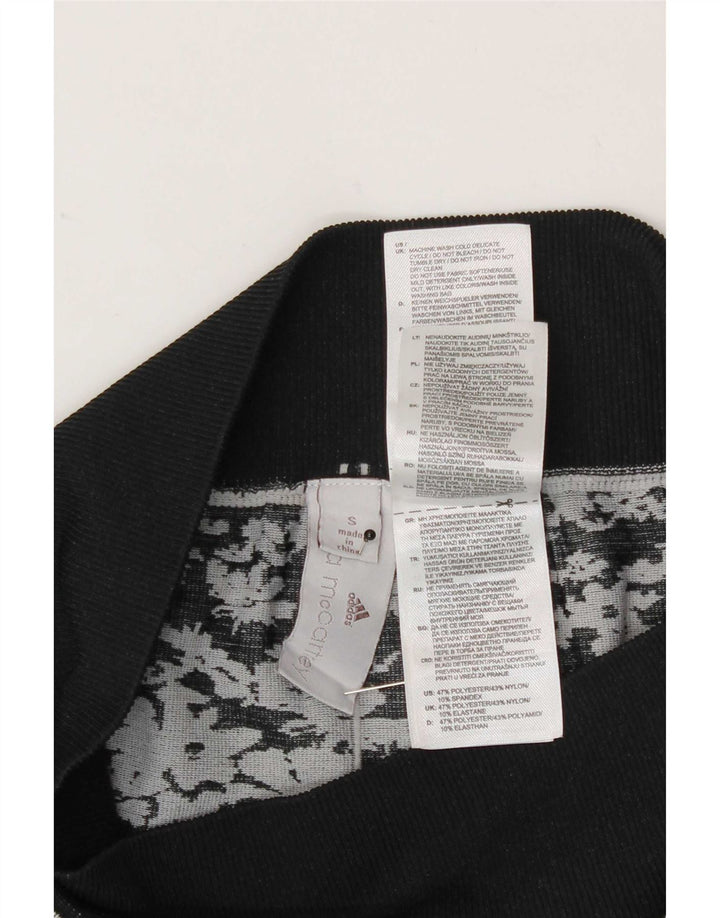 Adidas Womens Stella McCartney Leggings UK 8 Pequeno Cinza Floral Poliéster