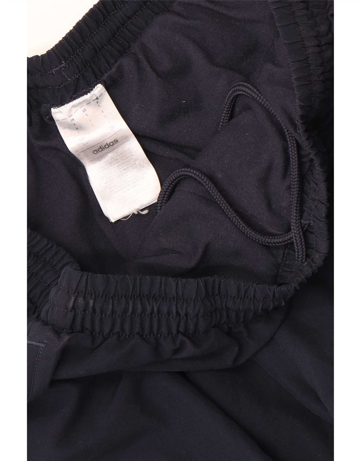 Calça de treino masculina Adidas Joggers grande poliéster azul marinho