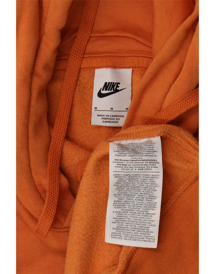 NIKE Mens Hoodie Jumper Médio Laranja Algodão