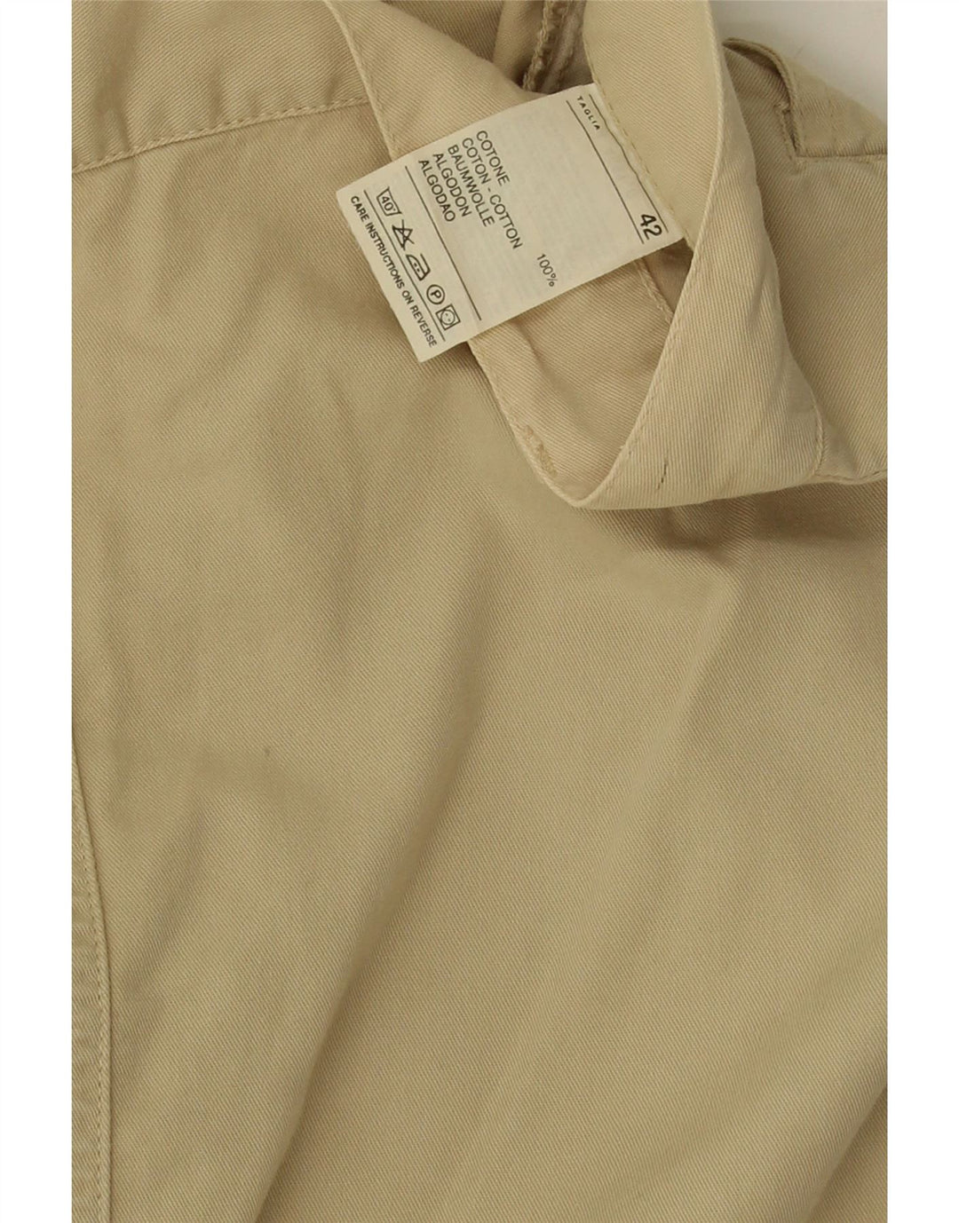 BENETTON Womens Maxi Skirt IT 42 Medium W30  Beige Cotton Vintage Benetton and Second-Hand Benetton from Messina Hembry 
