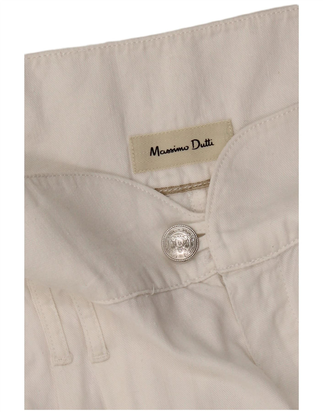 Calça chino feminina MASSIMO DUTTI W30 L27 branca