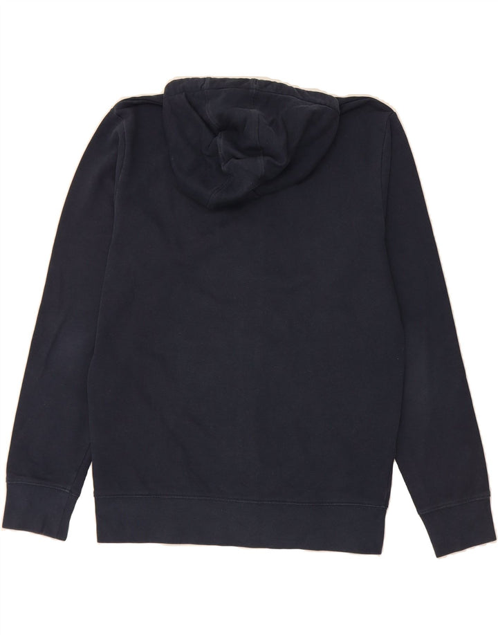 ELLESSE Mens Graphic Zip Hoodie Sweater Large Navy Blue Cotton Vintage Ellesse and Second-Hand Ellesse from Messina Hembry 