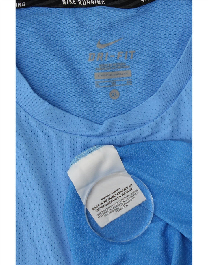 Camiseta Nike Masculina Dri Fit Top XL Azul Poliéster