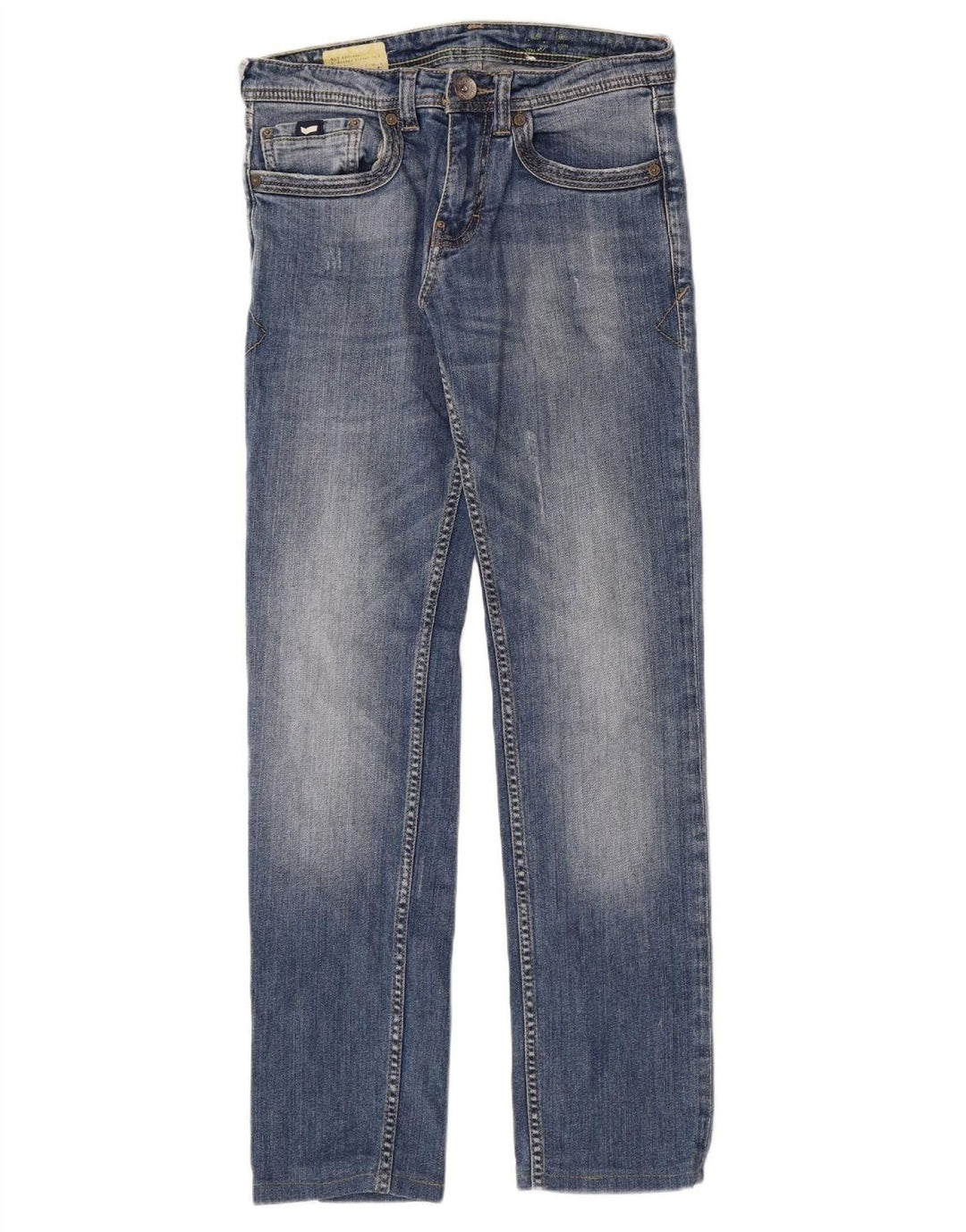 Calça jeans reta feminina GAS W28 L29 algodão azul