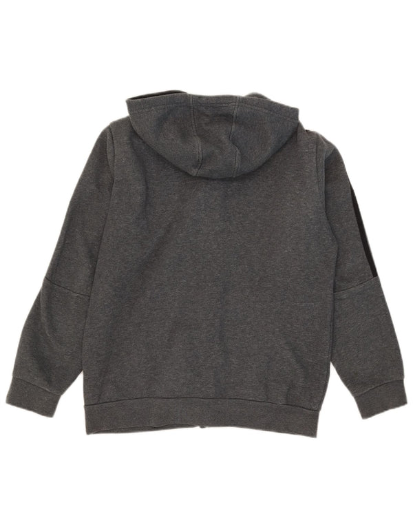 Suéter Adidas Boys Zip com capuz 13-14 anos cinza algodão