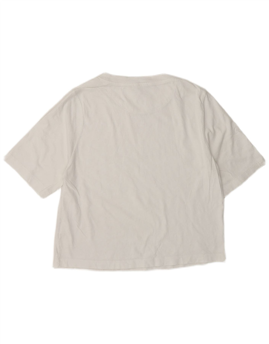Camiseta feminina Benetton UK 14 médio algodão branco