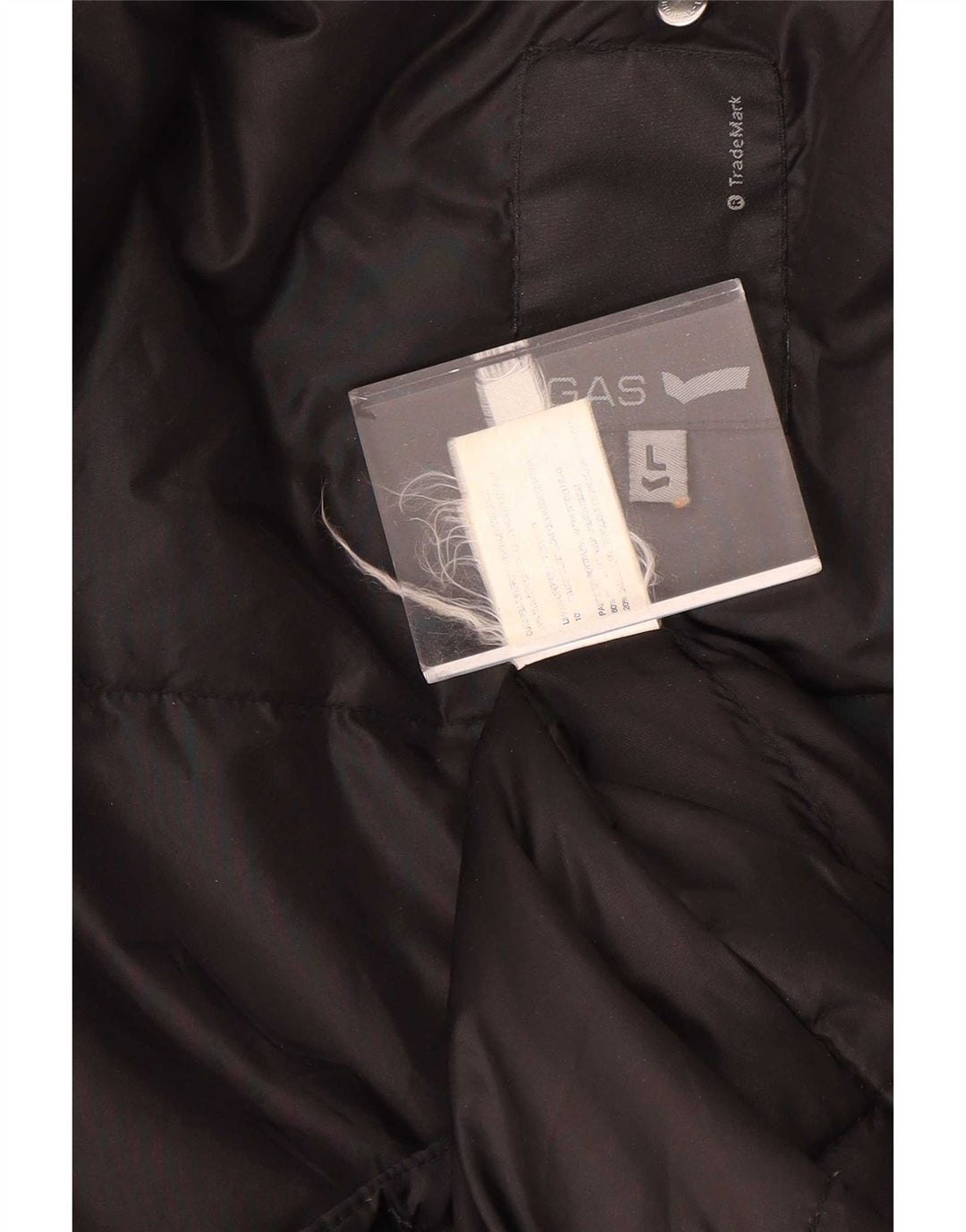 Casaco acolchoado feminino Gas UK 16 grande nylon preto
