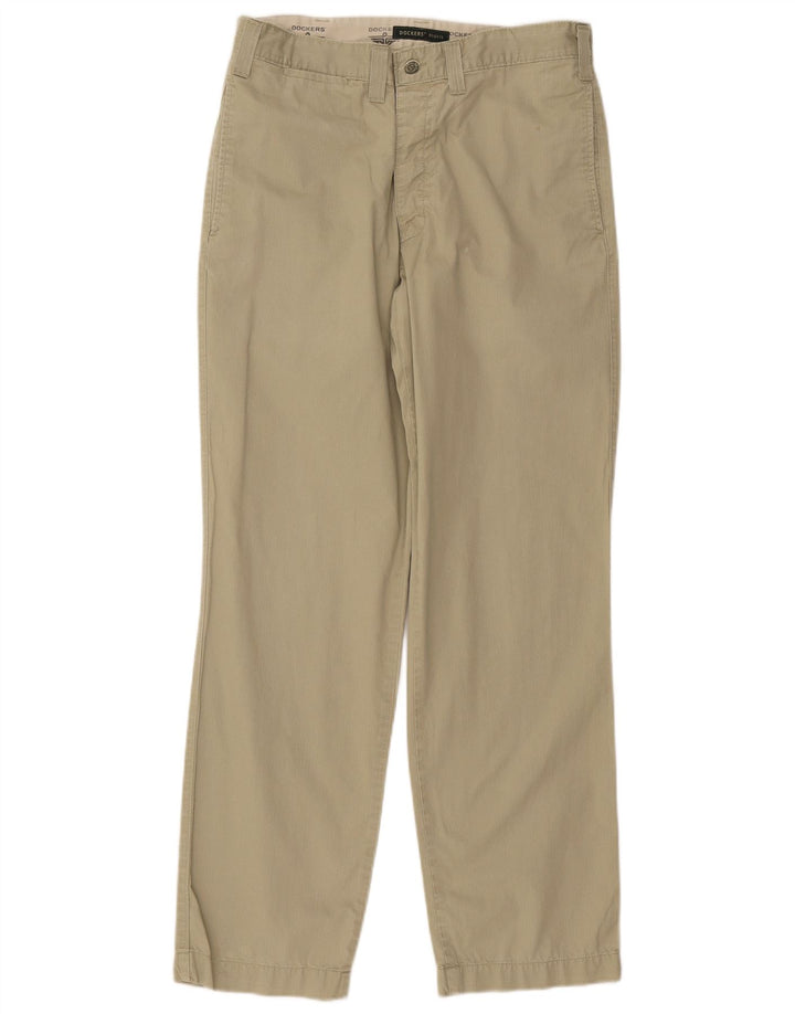 Calça chino masculina DOCKERS cáqui reta W32 L32 verde