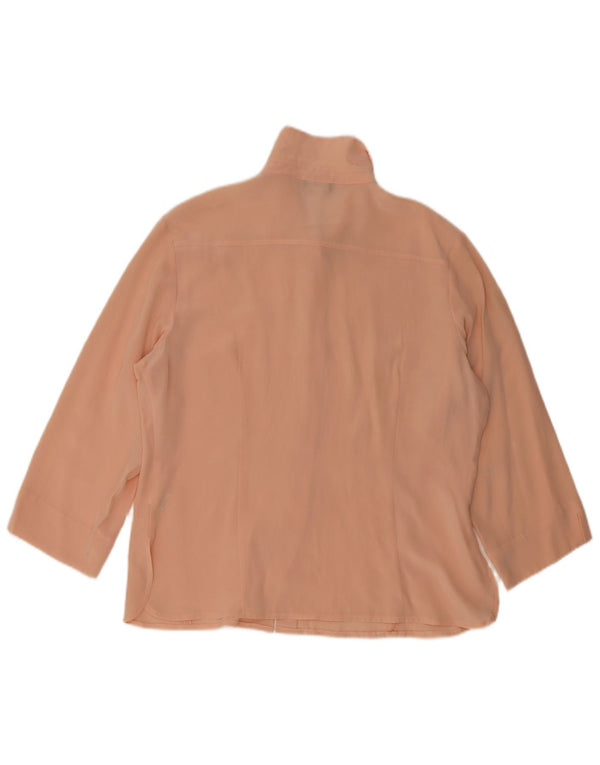 Blusa feminina Project UK 16 grande seda rosa