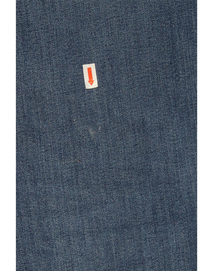 Weird Fish Mens Straight Jeans W32 L30 Azul Algodão
