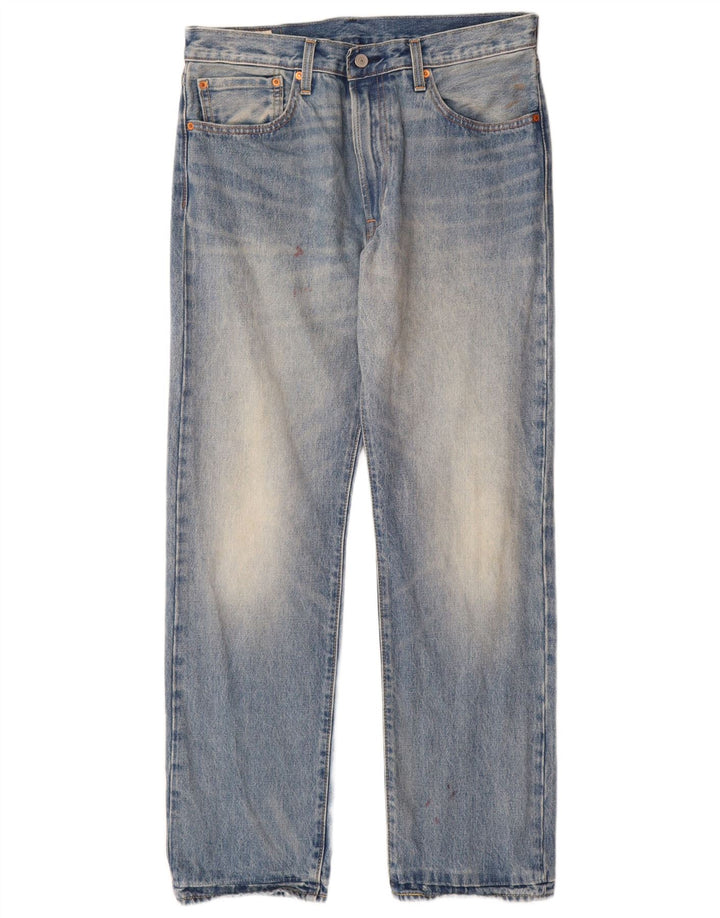 Levi's Masculino 551 Straight Jeans W34 L32 Azul Algodão
