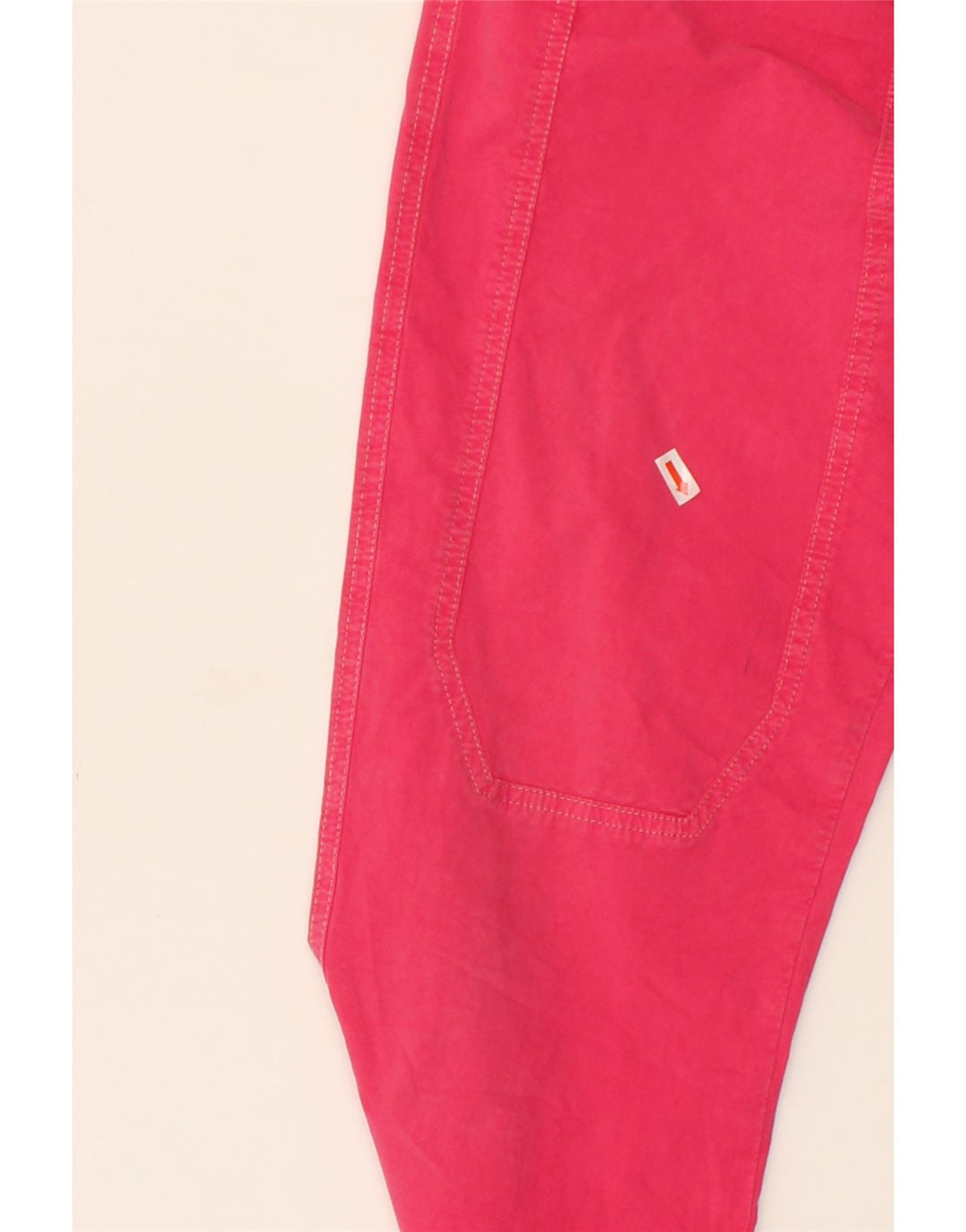 JECKERSON Womens Straight Casual Trousers W31 L29 Pink Cotton Vintage Jeckerson and Second-Hand Jeckerson from Messina Hembry 