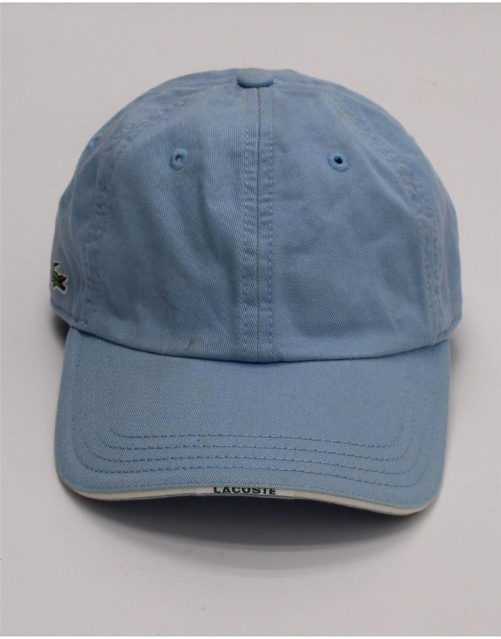 Boné de beisebol masculino Lacoste tamanho único algodão azul