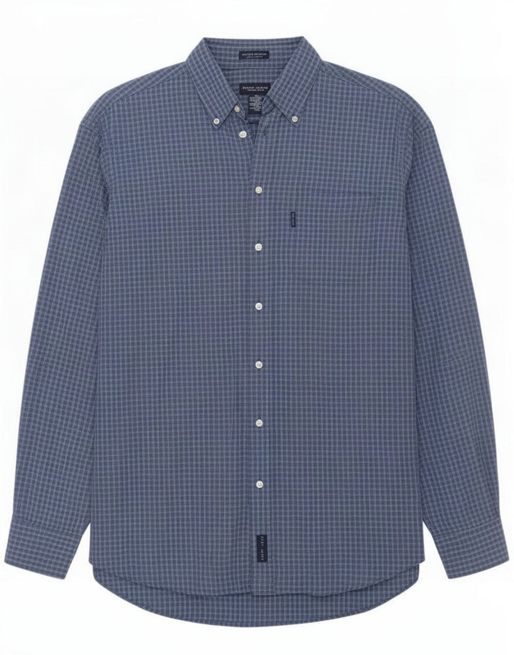 Camisa masculina Gant XL azul xadrez algodão