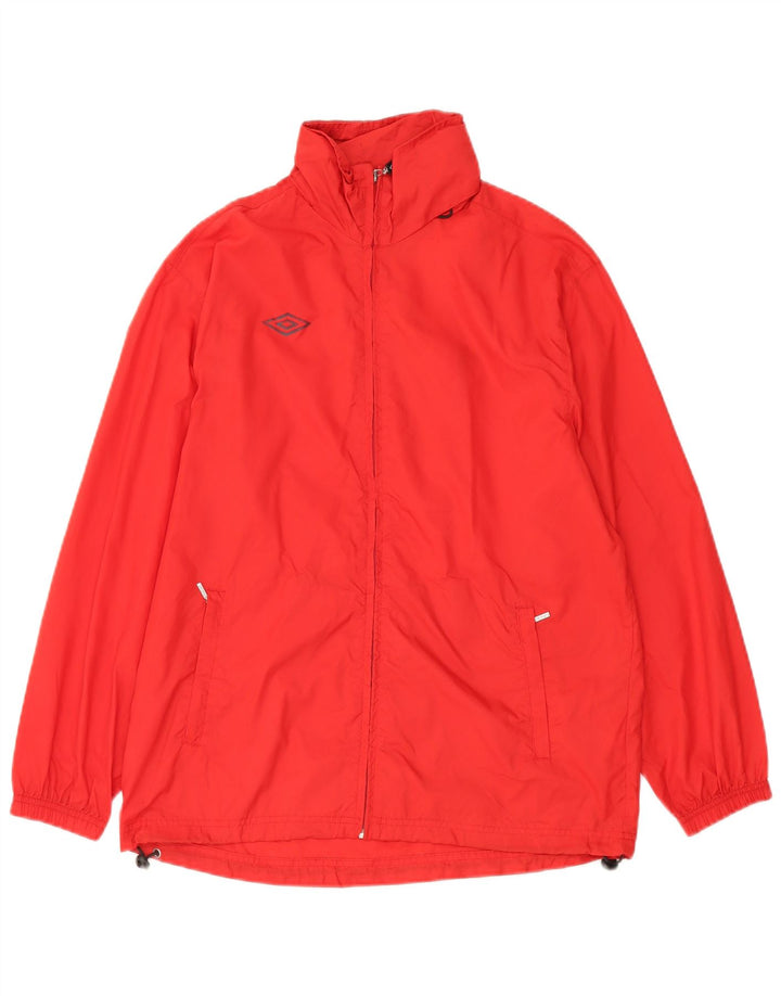 Jaqueta de chuva com capuz gráfico Umbro Boys 13-14 anos vermelho