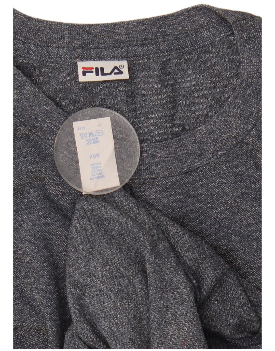 Camiseta masculina Fila grande algodão azul marinho