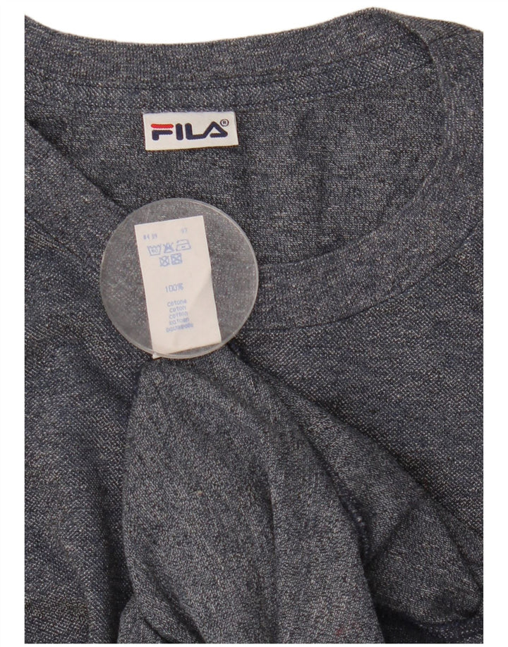Camiseta masculina Fila grande algodão azul marinho